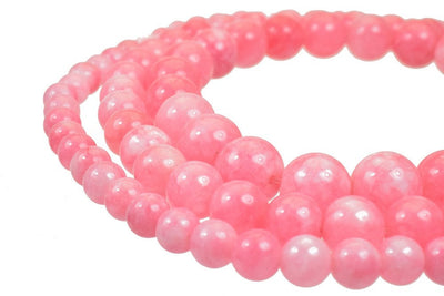 Pink Dead Agate Gemstone Round Stone Beads 6mm/8mm/10mm  Natural Healing Stone Chakra Stones For Jewelry Making jewelry ma...