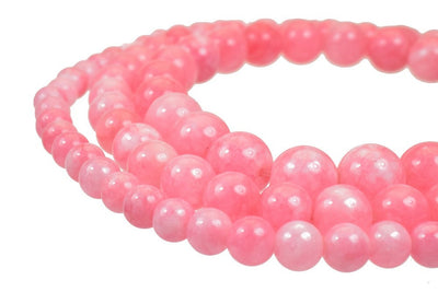 Pink Dead Agate Gemstone Round Stone Beads 6mm/8mm/10mm  Natural Healing Stone Chakra Stones For Jewelry Making jewelry ma...