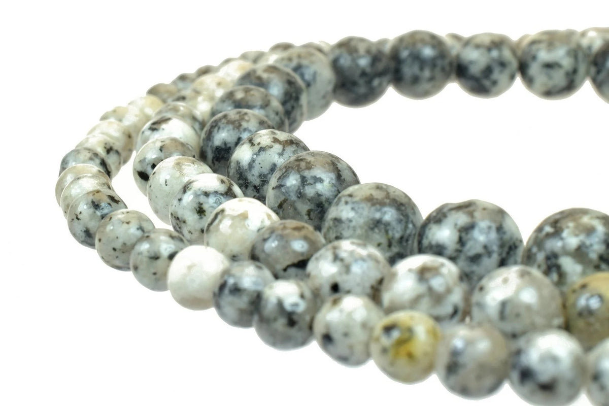 natural dalmatian jasper round beads 6 mm 8 mm 10 mm round beads natural gemstone beads for jewelry making 335816035 jewel...