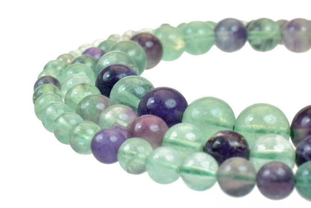 rainbow fluorite gemstone round stone beads 6 mm 8 mm 10 mm natural healing stone chakra stones for jewelry making 3358158...