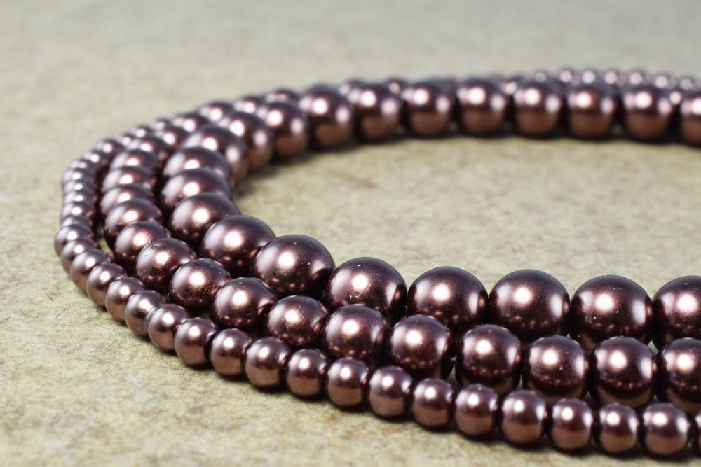 Glass Pearl Beads Round Size 4mm/6mm/8mm Shine Round Ball Beads for Jewelry Making Item#789222046354 jewelry making supplies