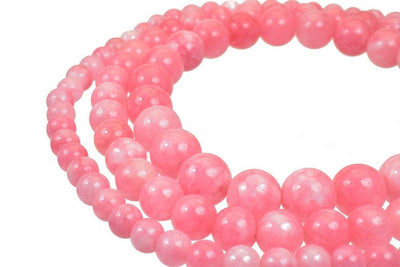 Pink Dead Agate Gemstone Round Stone Beads 6mm/8mm/10mm  Natural Healing Stone Chakra Stones For Jewelry Making jewelry ma...