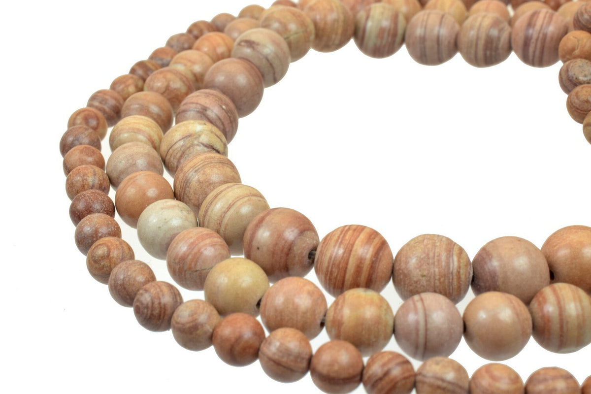 Dusty Brown Tiger Skin Beads Wooden Jasper Gemstone Round Beads 6mm/8mm/10mm Natural Stones Beads natural healing stone ch...