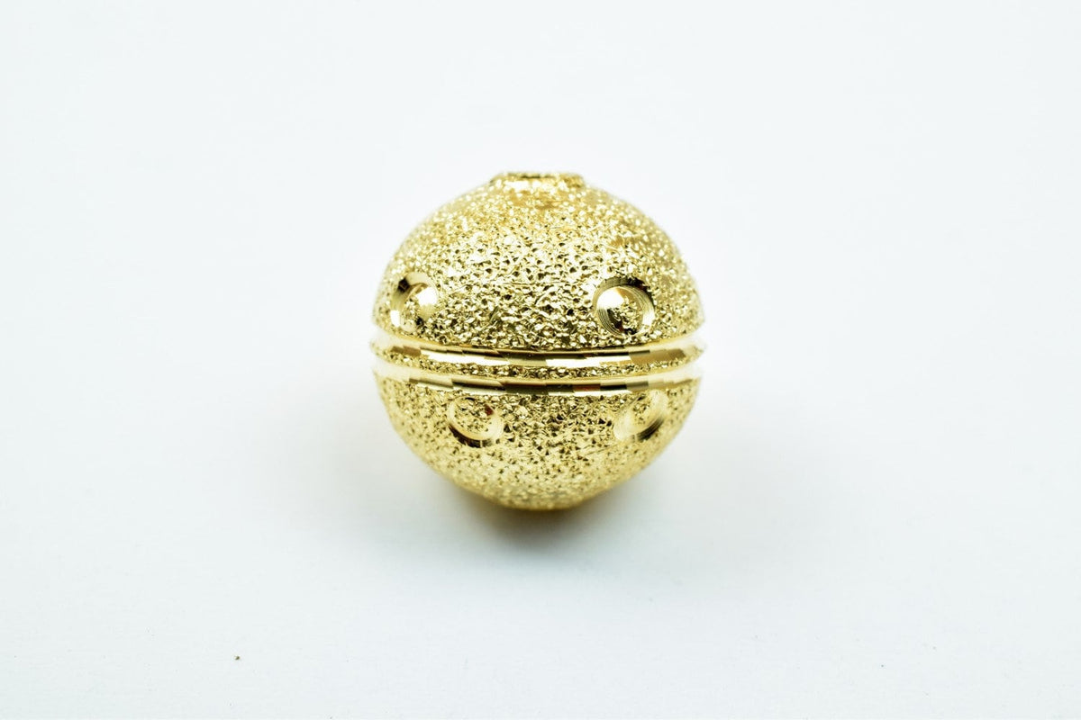 EP Stardust Beads Diamond Cut: 10mm Gold Filled Look - Electroplated Copper, Durable Finish, Jewelry Craft Supplies