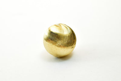 12mm 14K Gold Filled Look, EP Diamond Cut Round Bead For Jewelry Making GF3403A jewelry making supplies - detail image 3