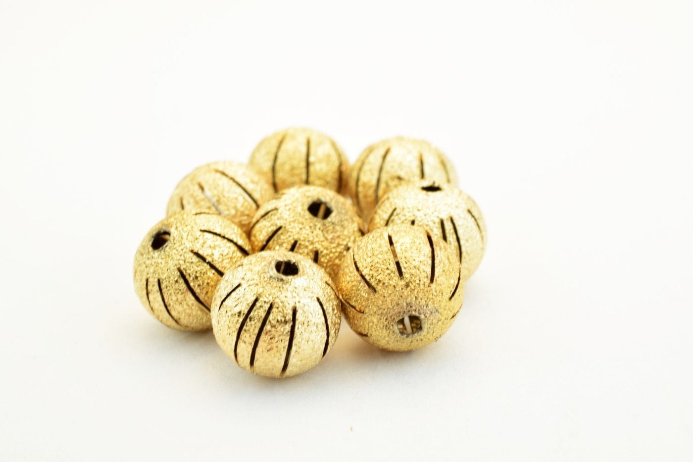 10mm 18K Gold Filled Stardust Beads With Diamond Cut Round Ball 10mm Bead GF3377 jewelry making supplies