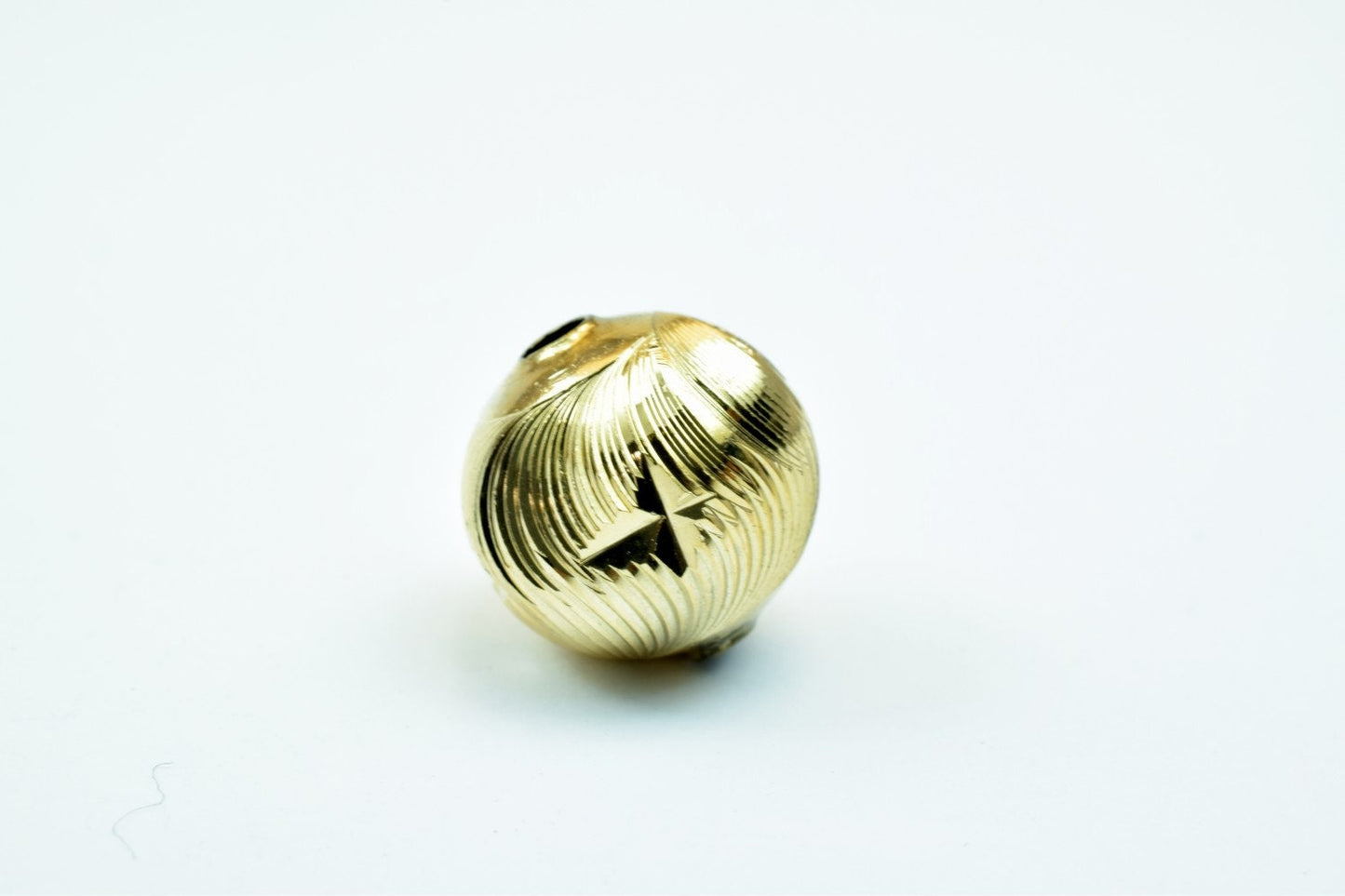 Gold Filled Alternative EP Stardust Diamond Cut Beads, Round Spacers 8mm-10mm (18K Gold Color, , Tarnish Resistant)