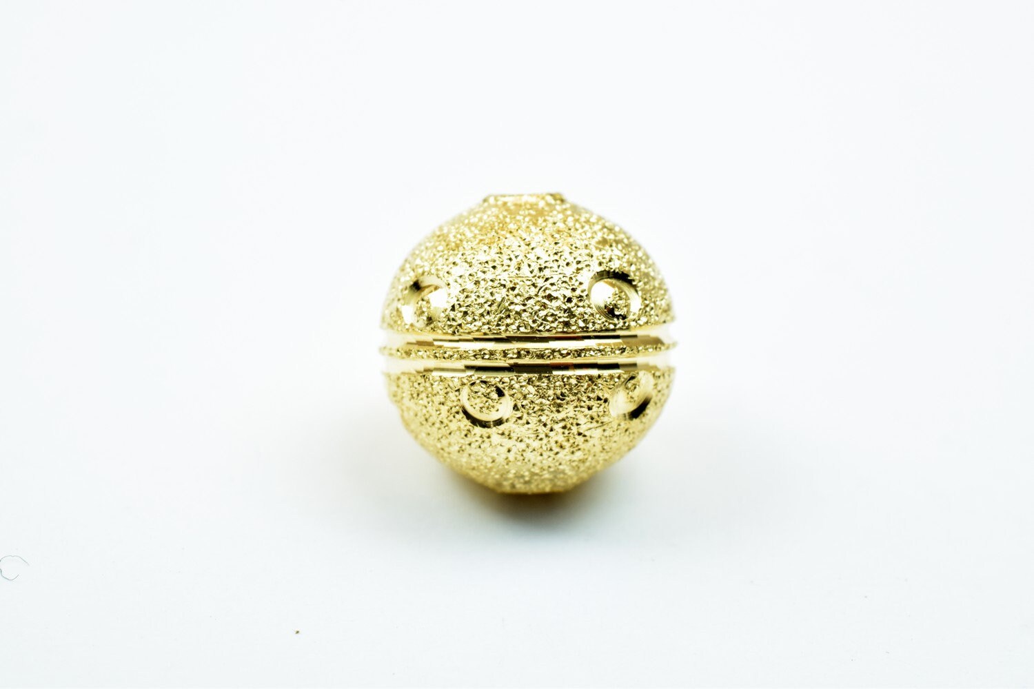 EP Stardust Beads Diamond Cut: 10mm Gold Filled Look - Electroplated Copper, Durable Finish, Jewelry Craft Supplies