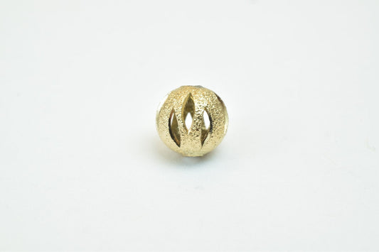 8mm 18K Gold Filled Alternative EP Beads, Stardust Diamond Cut (Electroplated , Tarnish Resistant, Round Spacer Beads)