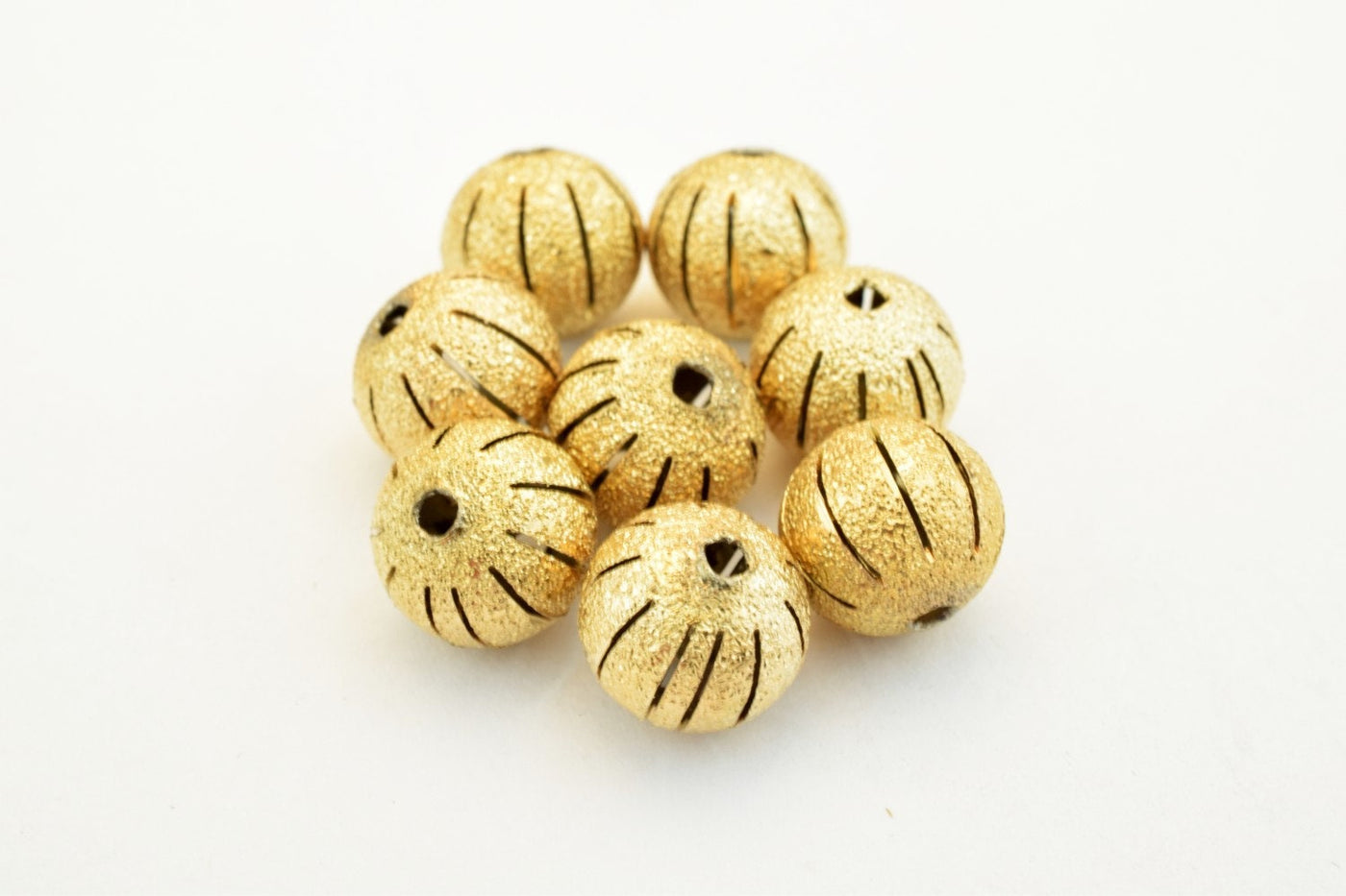10mm 18K Gold Filled Stardust Beads With Diamond Cut Round Ball 10mm Bead GF3377 jewelry making supplies - detail image 3
