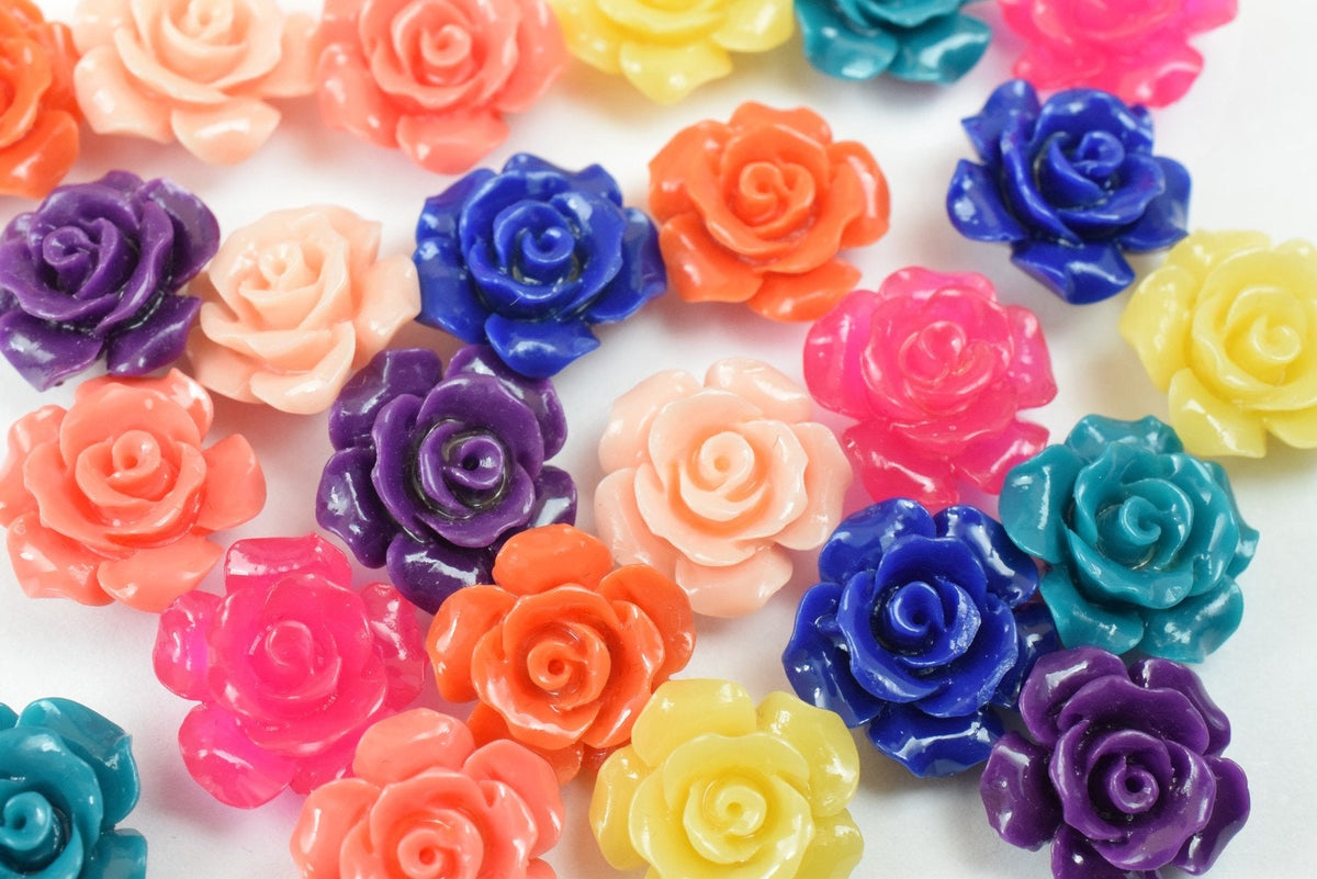12mm Flower Cabochon Curved Back Flowers With Hole Daisy Decoration Decoden Flower Baby Shower Birthday Wedding Party Invi...