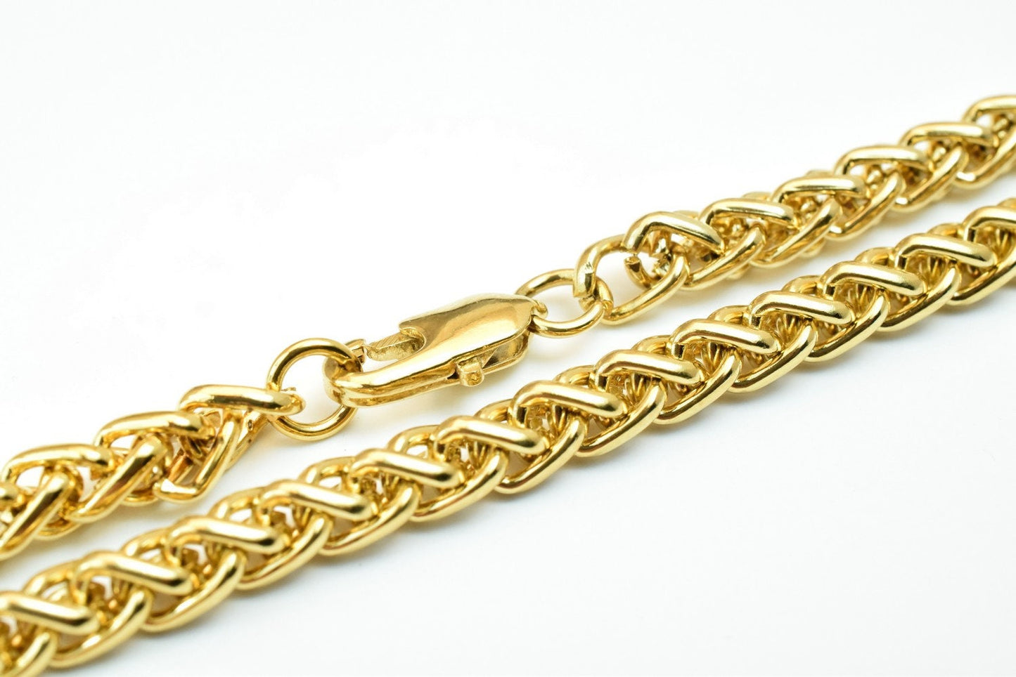 19 3/4 Inches 18K as Gold Filled* Chain Wheat Chain Width 5mm/Thickness 5mm/ Findings for Jewelry Making CG413 jewelry mak...