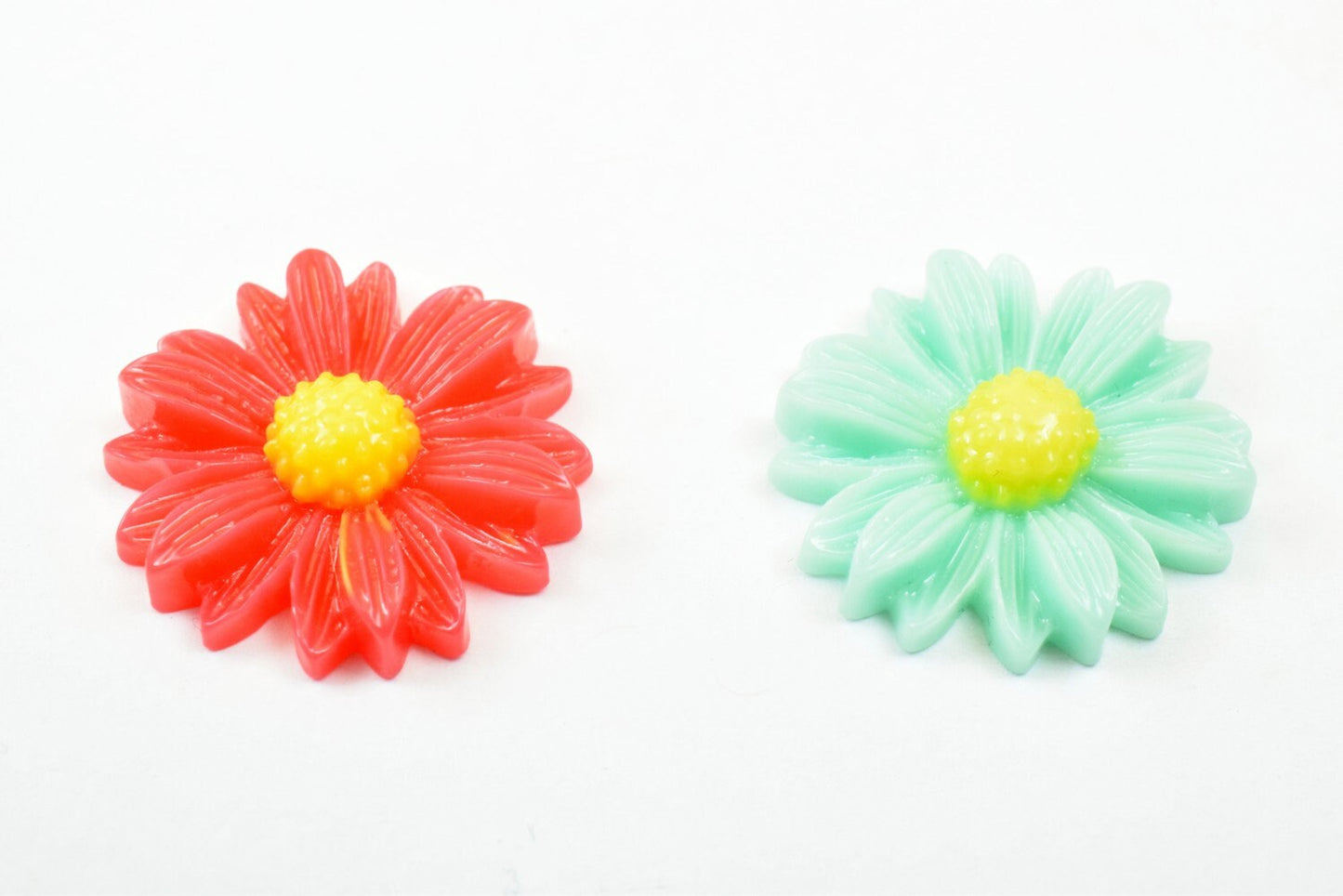 20mm Flower Cabochon Flatback Flowers Daisy Decoration Decoden Flower Baby Shower Birthday Wedding Party Invitation For Je...