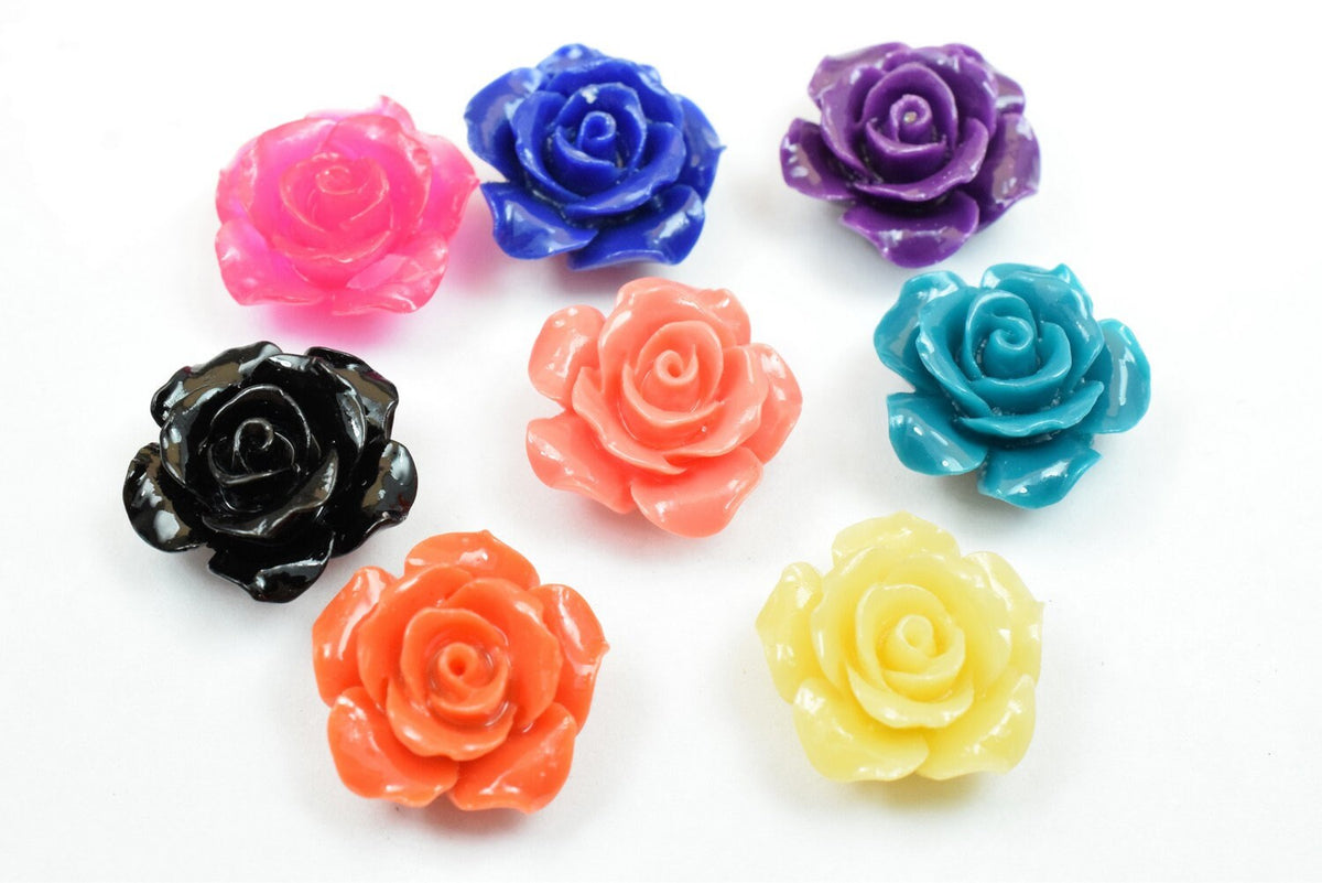 15mm Flower Cabochon Curved Back Flowers With Hole Daisy Decoration Decoden Baby Shower Birthday Wedding Party Invitation...