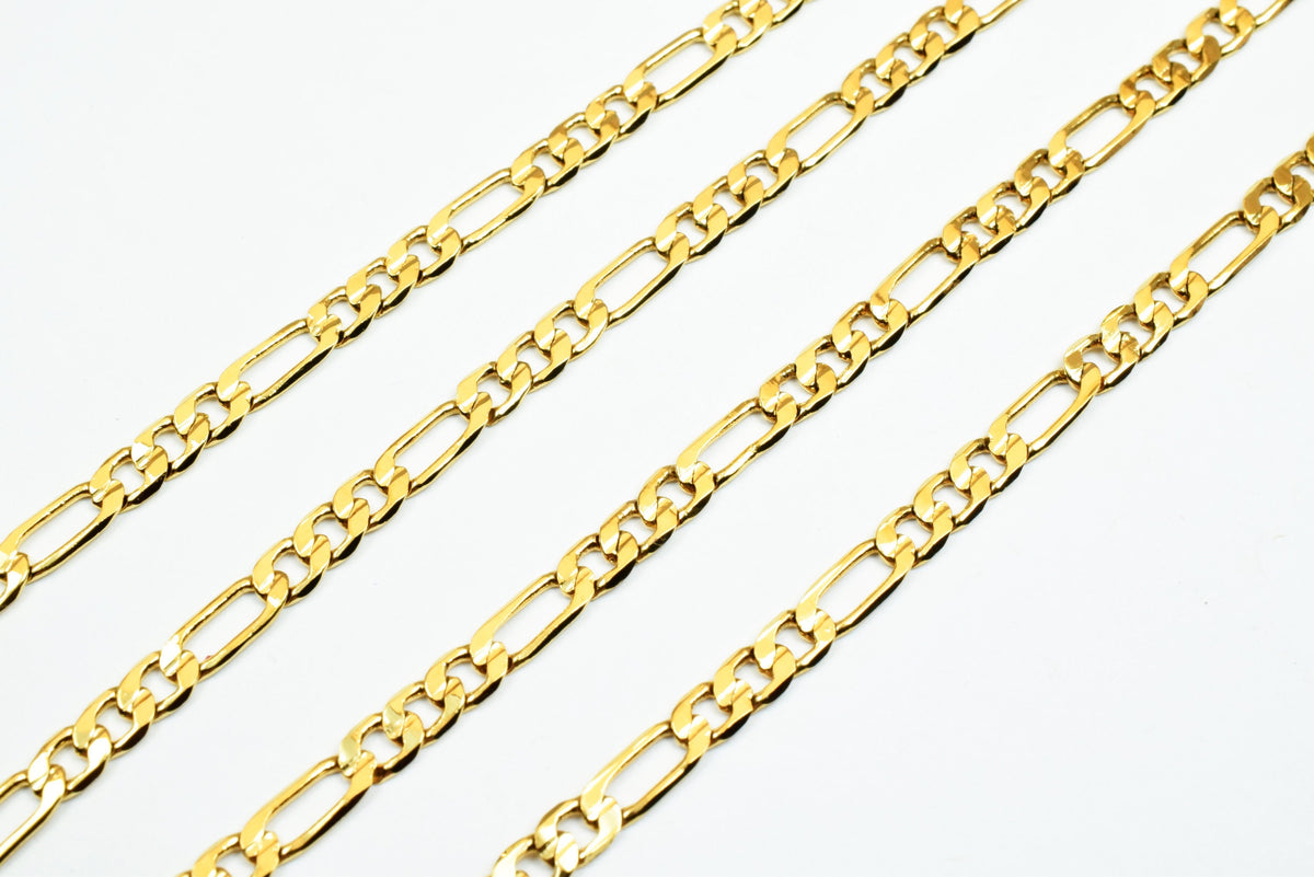 3.5mm as Gold Filled* Chain 18K GFC041 Sold by Foot jewelry making supplies