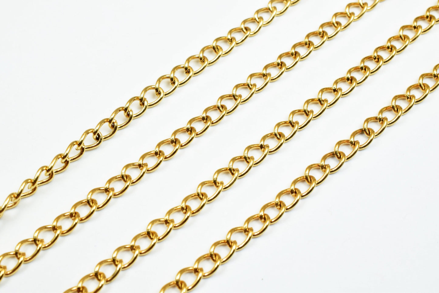 3mm 18K as Gold Filled* Chain GFC065 Sold by Foot jewelry making supplies - detail image 3