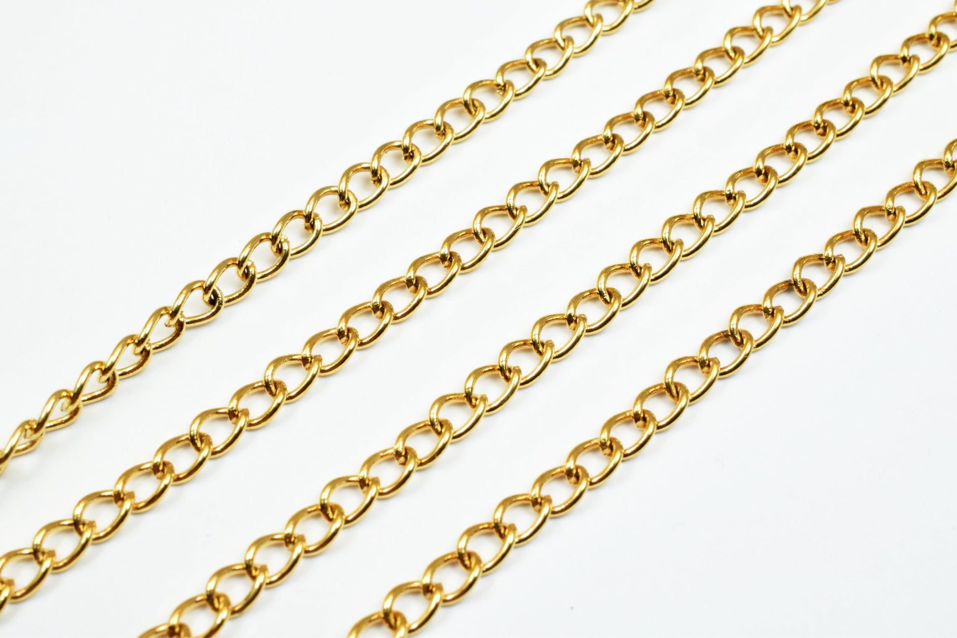 3mm 18K as Gold Filled* Chain GFC065 Sold by Foot jewelry making supplies - detail image 3