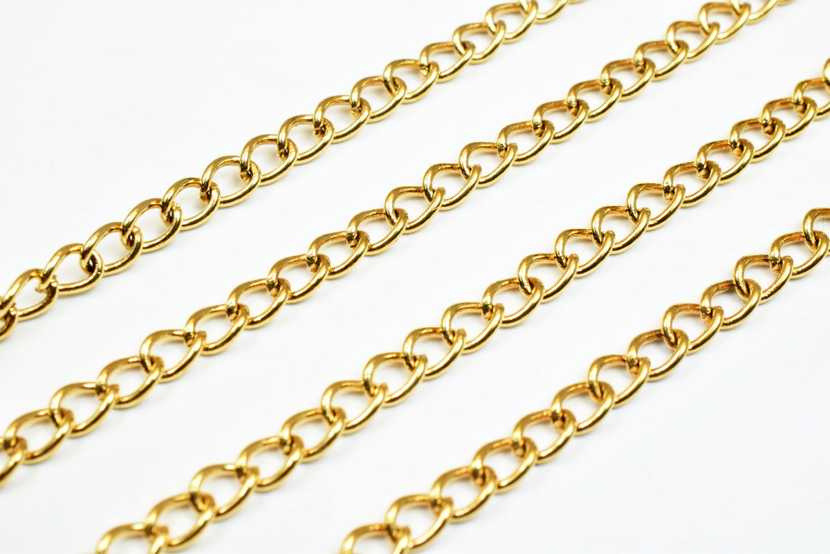 3mm 18K as Gold Filled* Chain GFC065 Sold by Foot jewelry making supplies - detail image 6