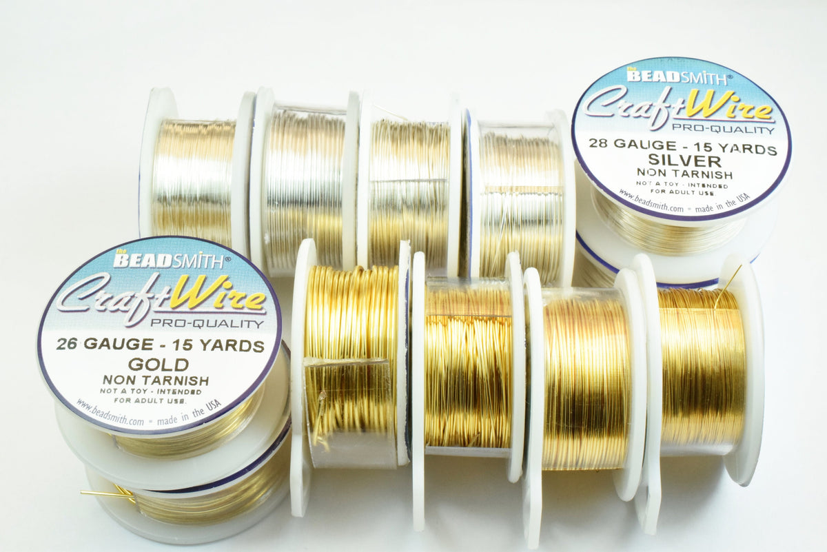 Wire Wrapping Tarnish Resistant , 1 Roll Gold/Silver Beadsmith Copper Wire Craft Wires (18, 20, 22, 24, 26, 28 Gauges) jew...