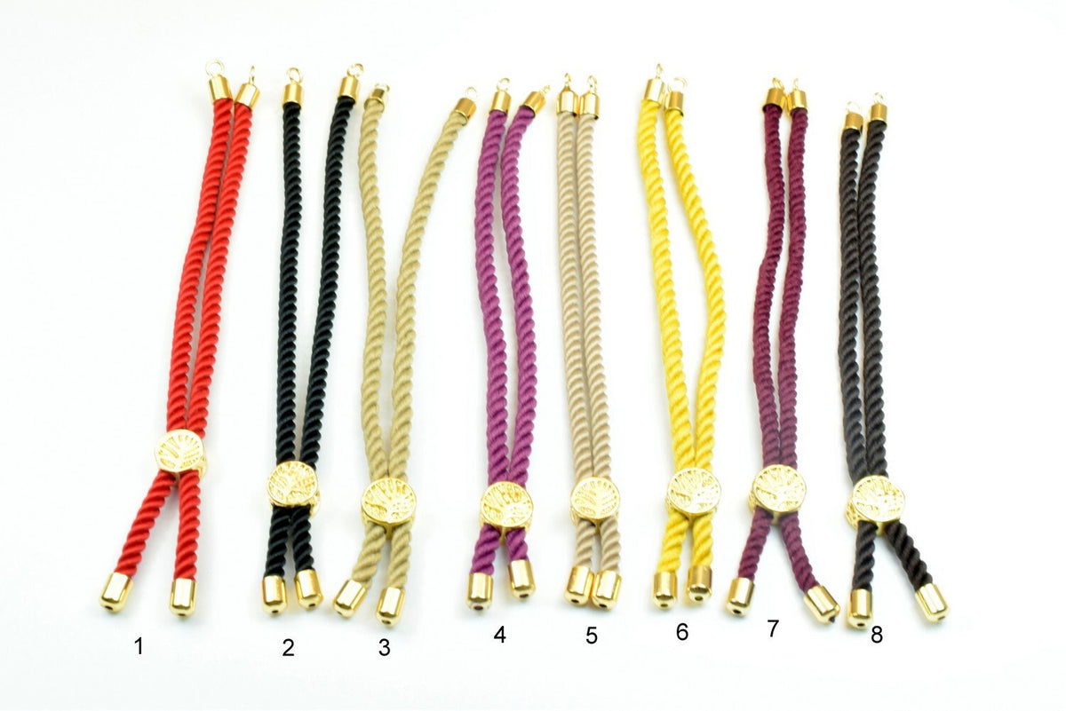 Slidable Thread Cord Chains fit Charm Gold Bracelets Fashion Jewelry Cotton Thread Rope Cord For Jewelry Making jewelry ma...