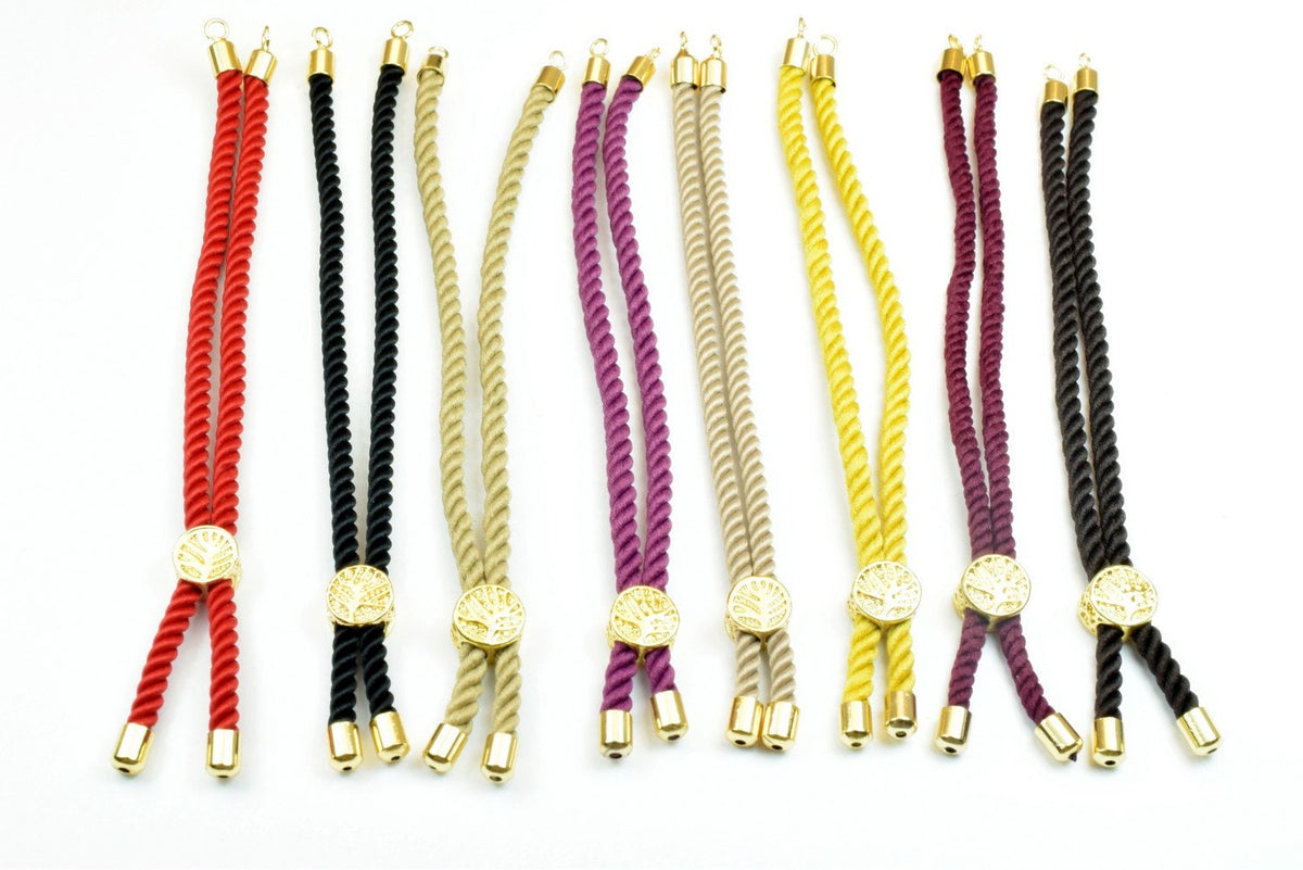 Slidable Thread Cord Chains fit Charm Gold Bracelets Fashion Jewelry Cotton Thread Rope Cord For Jewelry Making jewelry ma...
