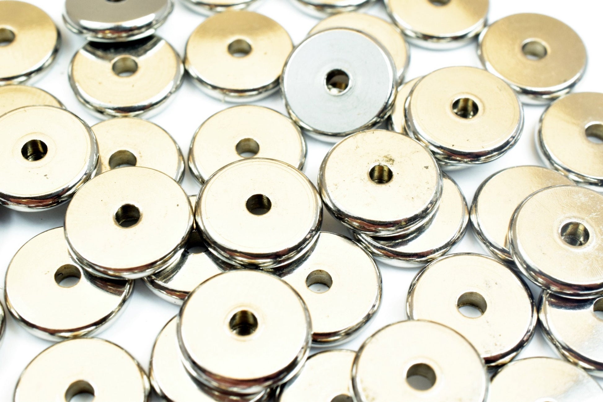Bulk Stainless Steel Rondelle Plain Spacer Beads Size 6mm, 8mm, 10mm Jewelry Finding Supply For Jewelry Making jewelry mak...