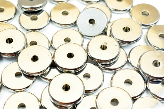 Bulk Stainless Steel Rondelle Plain Spacer Beads Size 6mm, 8mm, 10mm Jewelry Finding Supply For Jewelry Making jewelry mak...