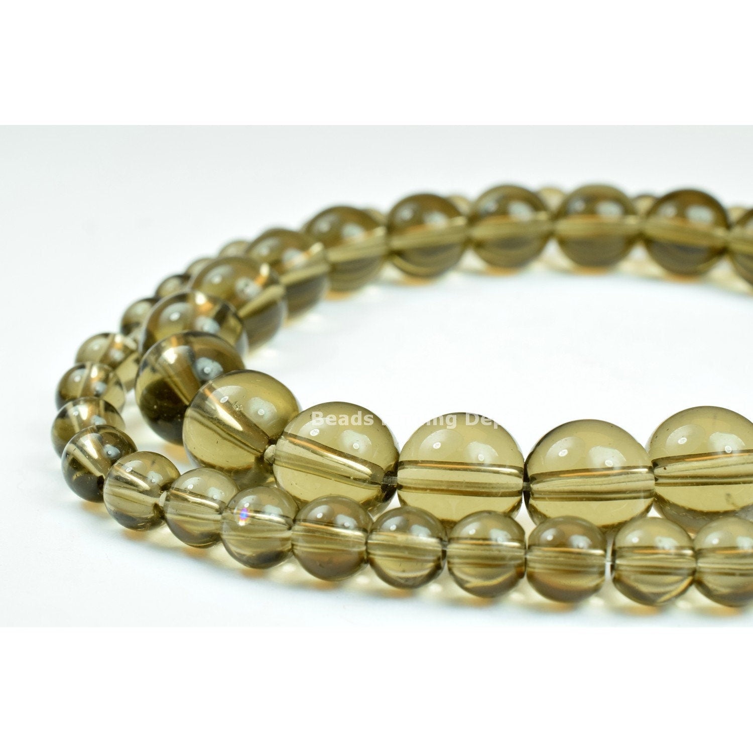 Smoky Quartz Gemstone Round Beads 6mm/10mm Natural stone ,healing stone, chakra stones for Jewelry Making jewelry making s...