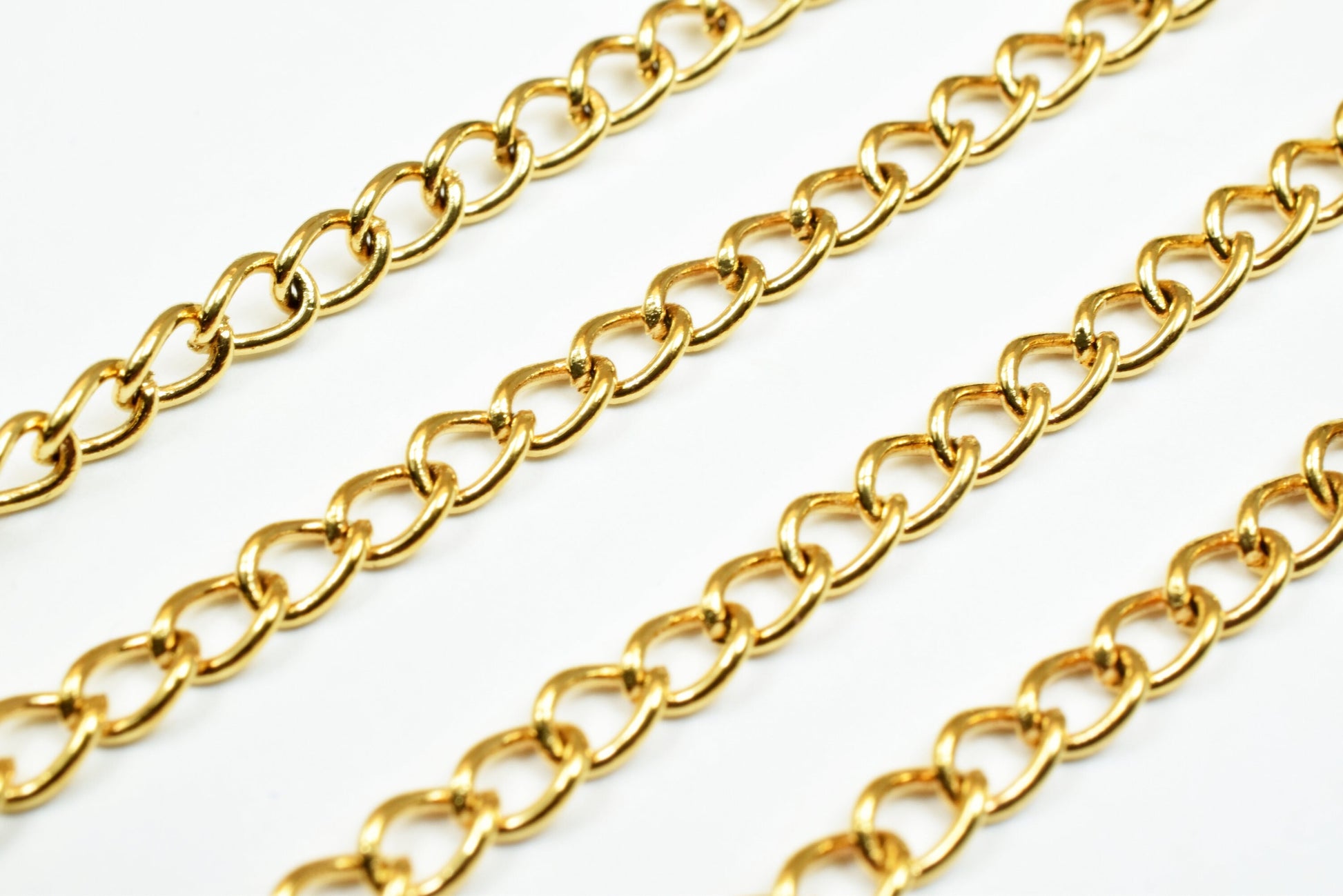 3mm 18K as Gold Filled* Chain GFC065 Sold by Foot jewelry making supplies - detail image 2