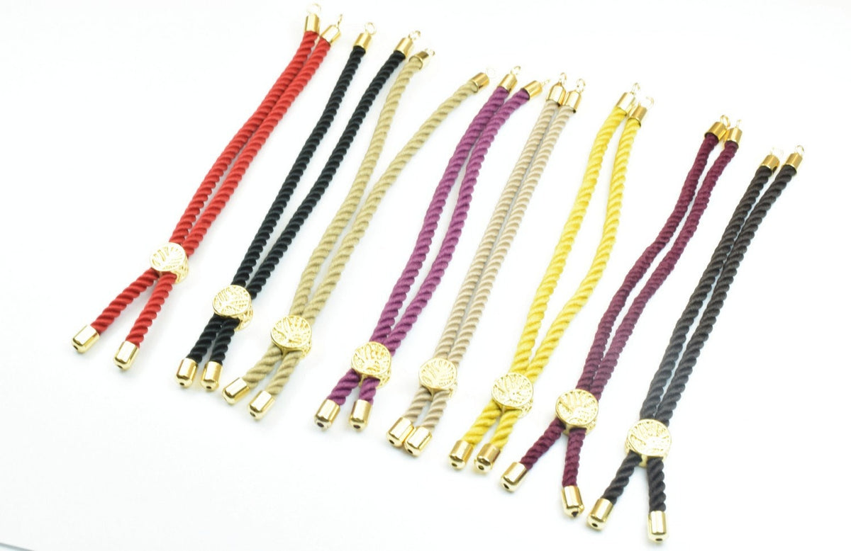 Slidable Thread Cord Chains fit Charm Gold Bracelets Fashion Jewelry Cotton Thread Rope Cord For Jewelry Making jewelry ma...