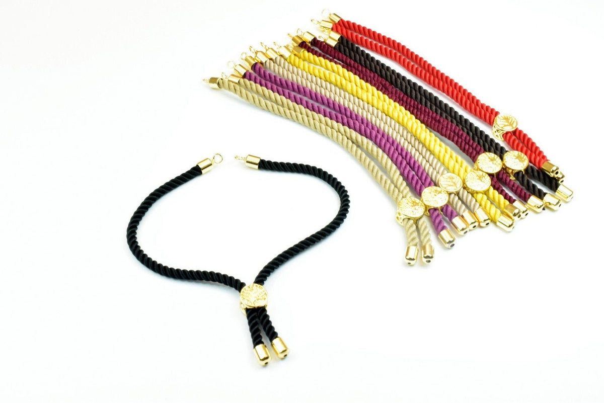 Slidable Thread Cord Chains fit Charm Gold Bracelets Fashion Jewelry Cotton Thread Rope Cord For Jewelry Making jewelry ma...