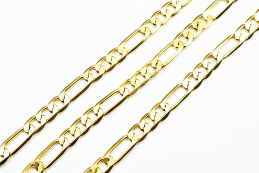 3.9mm 18K as Gold Filled* Figaro Chain, 17 3/4" Long, Thickness0.5mm, as Gold Filled* Finding Chain For Jewelry Making Ite...