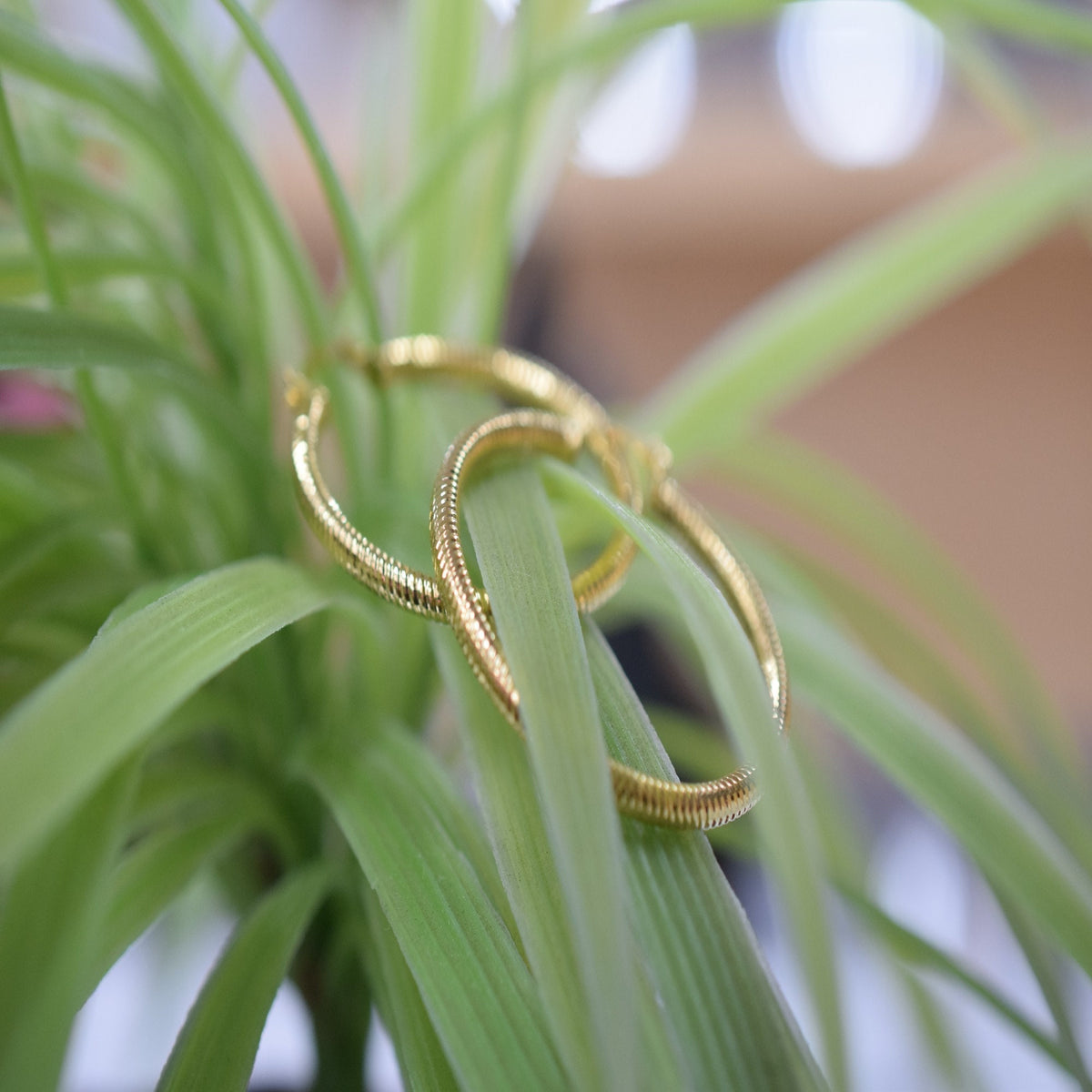 Diamond Cut Hoop Earring Gold Filled EP 18Kt , Jewelry Making 40mm Round , 3mm thickness Hugging Earring jewelry making su...