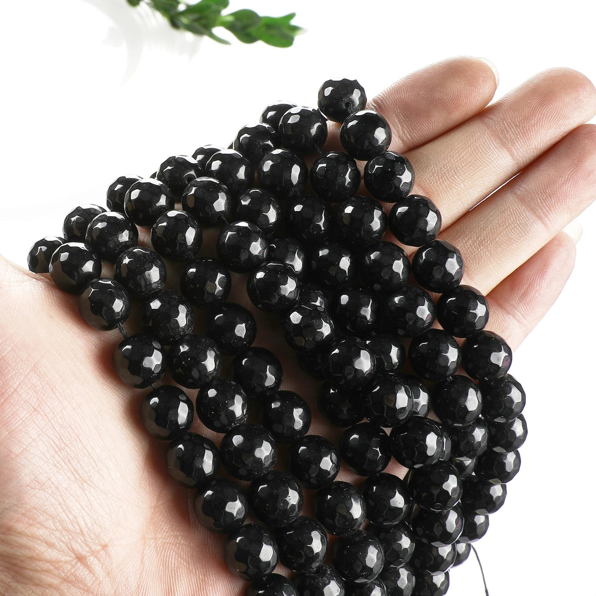 natural onyx faceted round gemstone beads 3 6 4 1 mm 5 9 6 4 mm 7 8 8 mm 9 7 10 7 mm 12 5 mm 14 mm natural healing loose g...