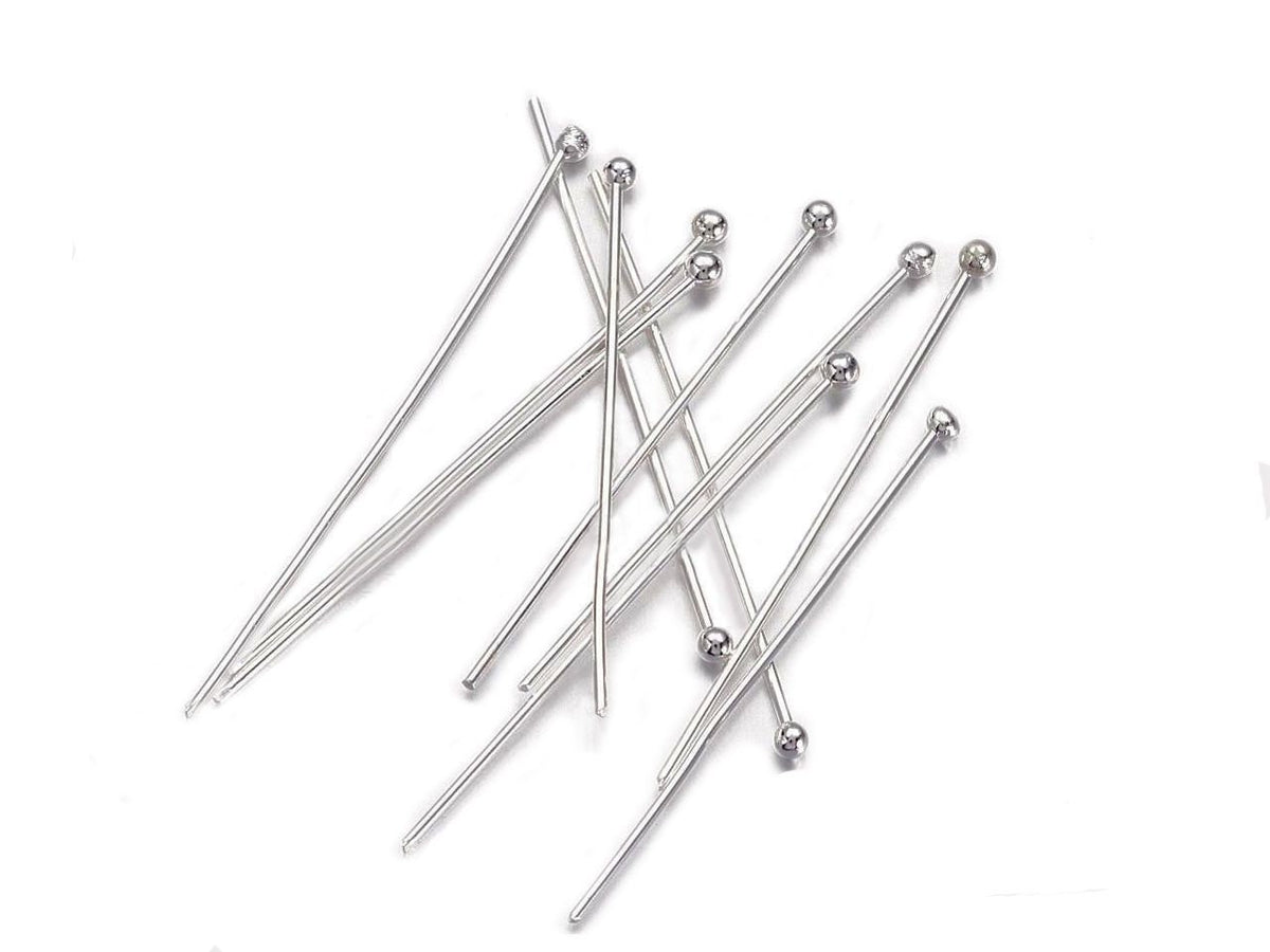 hypoallergenic Stainless Steel 40mm Head Pin ( 22 gauge) and 6/8/10mm Jump Ring and Crimp Cover 4mm/5mm Findings For Jewel...