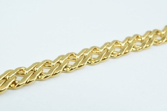 Parallel Gold Plated Chain: Electroplated 18K Cable Style - Copper Base, Sizes 5mm & 6mm, Bulk Jewelry Making Supplies