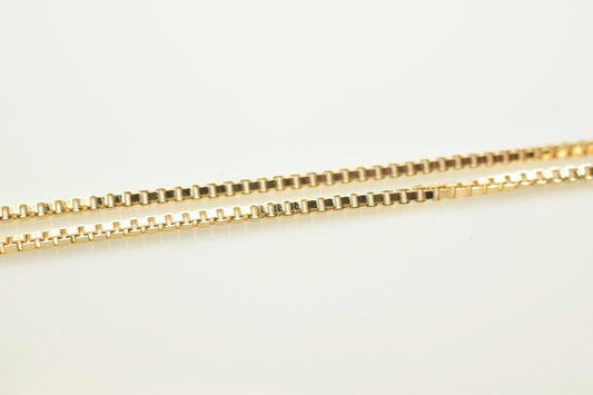 Gold filled EP tarnish resistant square chain 18kt gold filled tarnish resistant size 17.75" long 1mm width item #cg218 je...