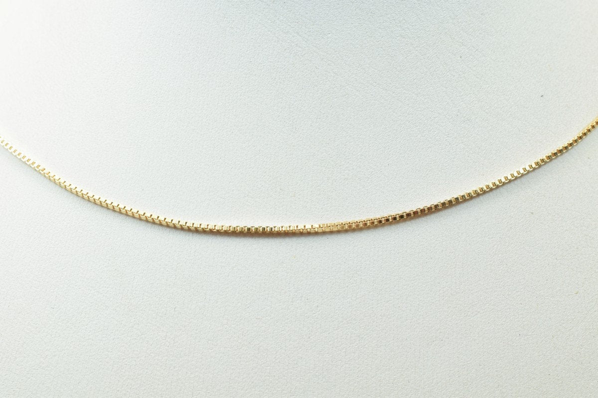 Gold filled EP tarnish resistant square chain 18kt gold filled tarnish resistant size 17.75" long 1mm width item #cg218 je...