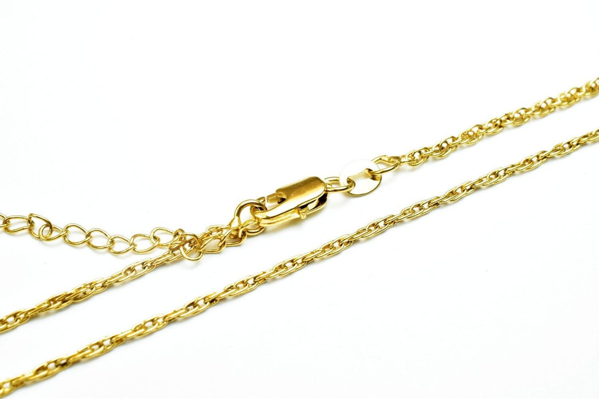 17.5" 18k Gold Filled Look, EP cable chain thickness 1.25mm  CG449 jewelry making supplies - detail image 4