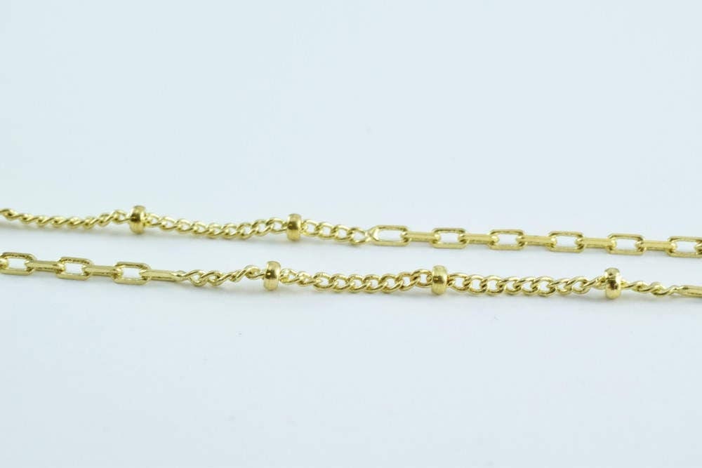 Gold filled* saturn chain link and ball 14kt as gold filled* size 18" long 2mm width 0.3mm thickness item #cg20 jewelry ma...