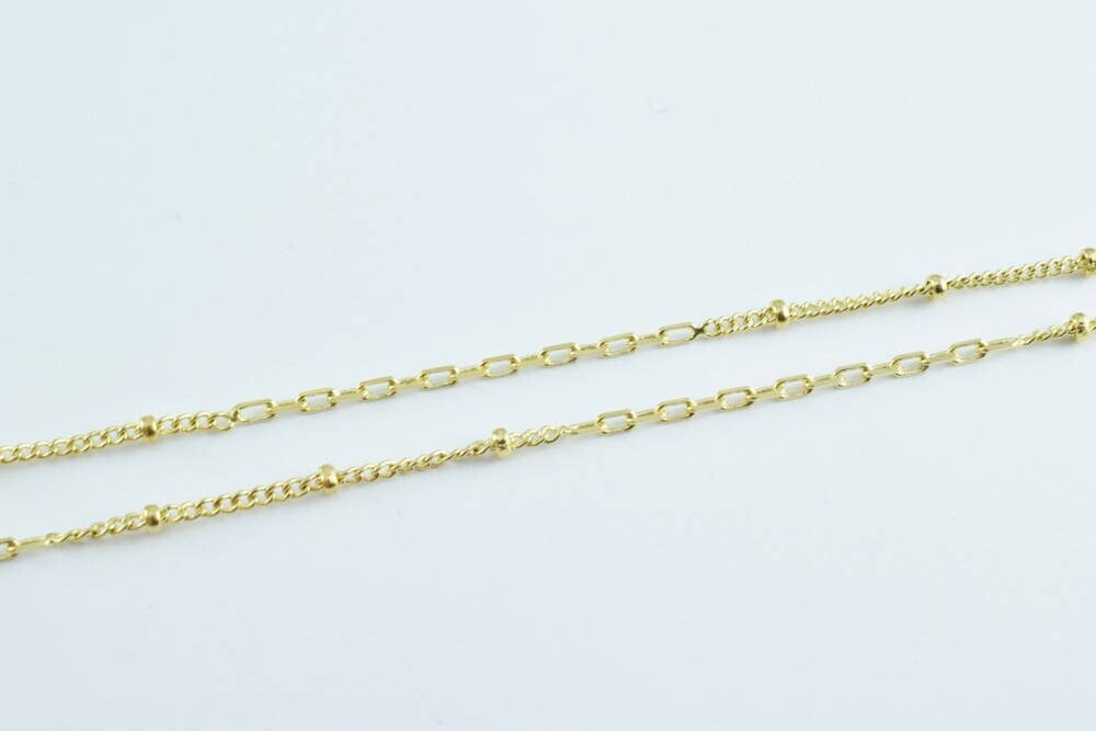 Gold filled* saturn chain link and ball 14kt as gold filled* size 18" long 2mm width 0.3mm thickness item #cg20 jewelry ma...