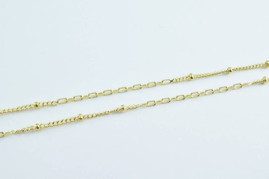 Gold filled* saturn chain link and ball 14kt as gold filled* size 18" long 2mm width 0.3mm thickness item #cg20 jewelry ma...