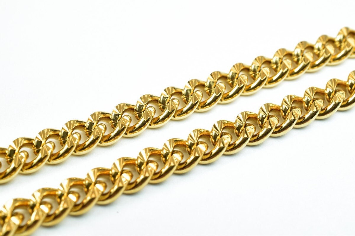 Gold filled EP chain 18kt gold filled size 17.25" long 4.5mm width 2mm thickness for jewelry making item #cg357 jewelry ma...