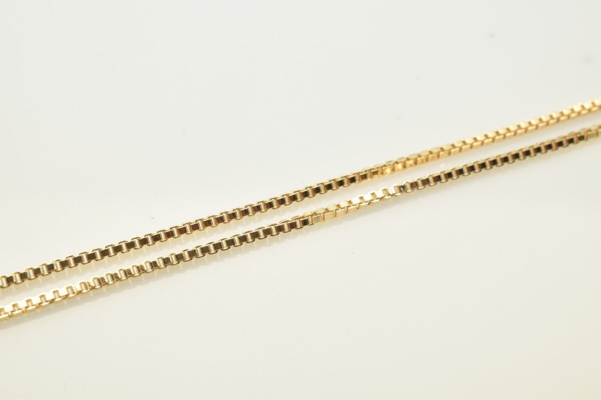 Gold filled EP tarnish resistant square chain 18kt gold filled tarnish resistant size 17.75" long 1mm width item #cg218 je...