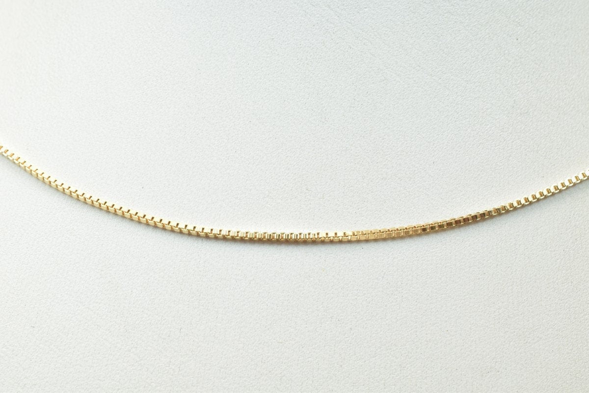Gold filled EP tarnish resistant square chain 18kt gold filled tarnish resistant size 17.75" long 1mm width item #cg218 je...