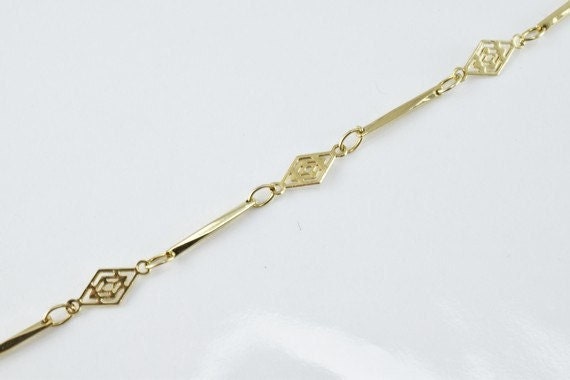 Antique gold filled chain 17.25" inch gold filled for gold filled jewelry making item#789222022730 jewelry making supplies...