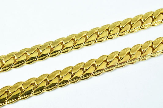 Gold filled tarnish resistant chain 18kt gold filled tarnish resistant size 19.4" long 6mm width item #cg198 jewelry makin...