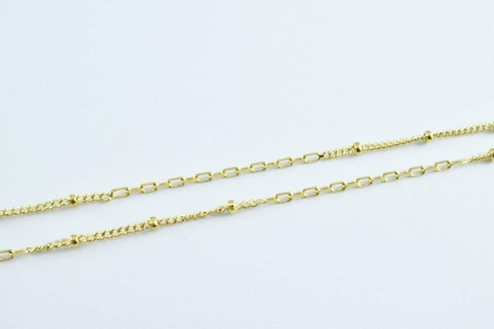 Gold filled* saturn chain link and ball 14kt as gold filled* size 18" long 2mm width 0.3mm thickness item #cg20 jewelry ma...
