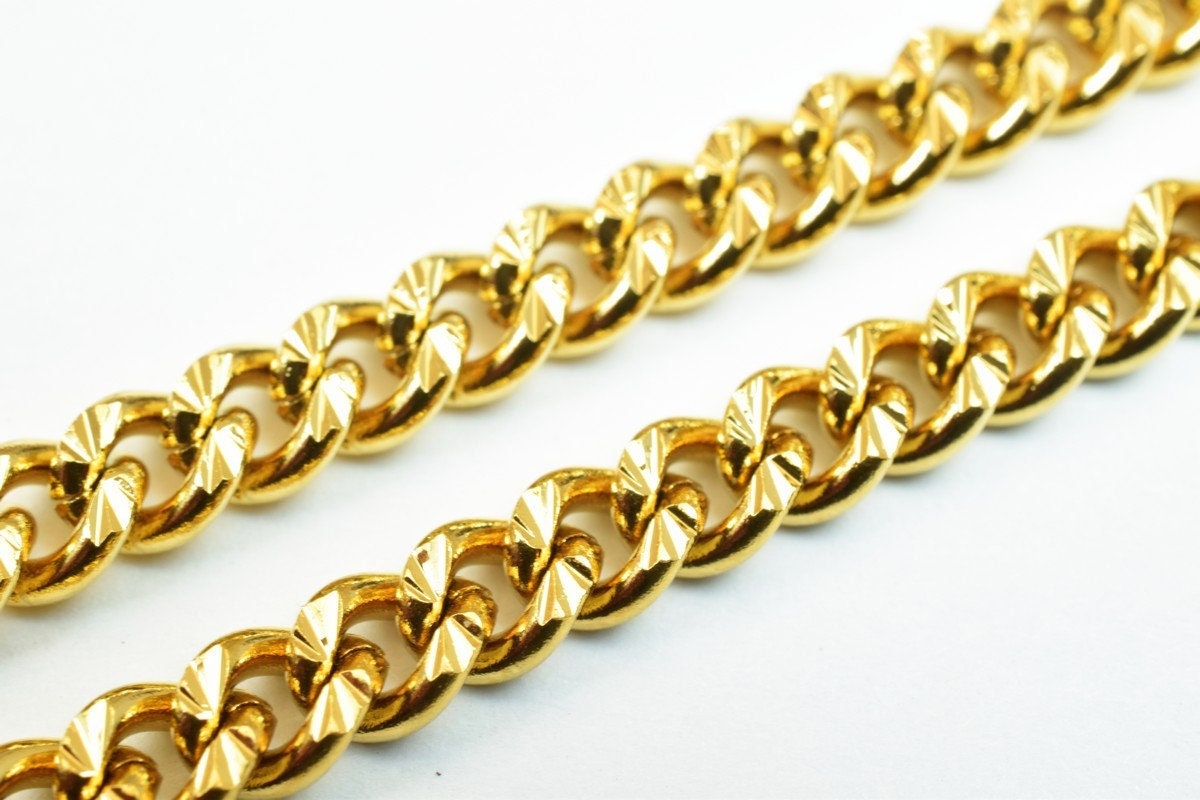 Gold filled EP chain 18kt gold filled size 17.25" long 4.5mm width 2mm thickness for jewelry making item #cg357 jewelry ma...