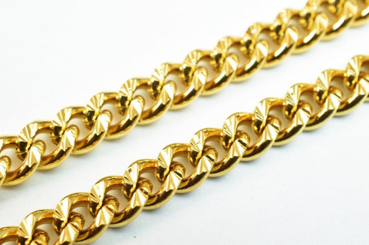 Gold filled EP chain 18kt gold filled size 17.25" long 4.5mm width 2mm thickness for jewelry making item #cg357 jewelry ma...